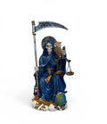 Sitting Santa Muerte Blue Healing