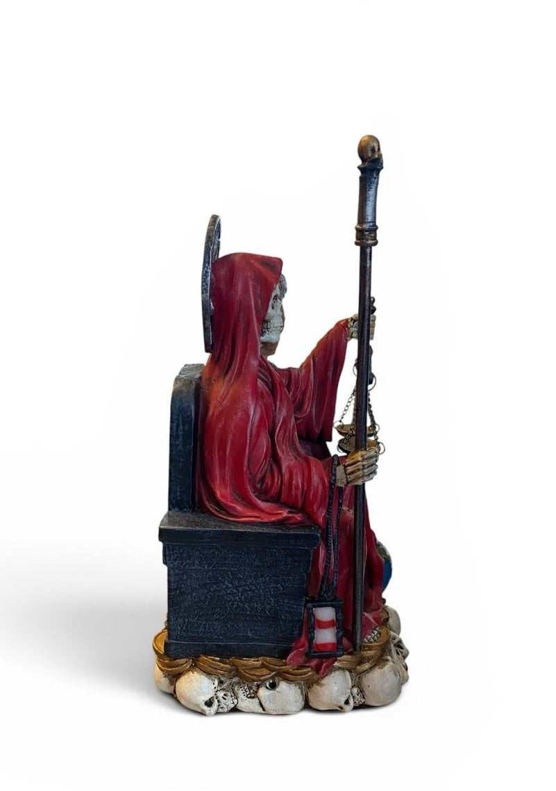 Sitting Santa Muerte Red Love