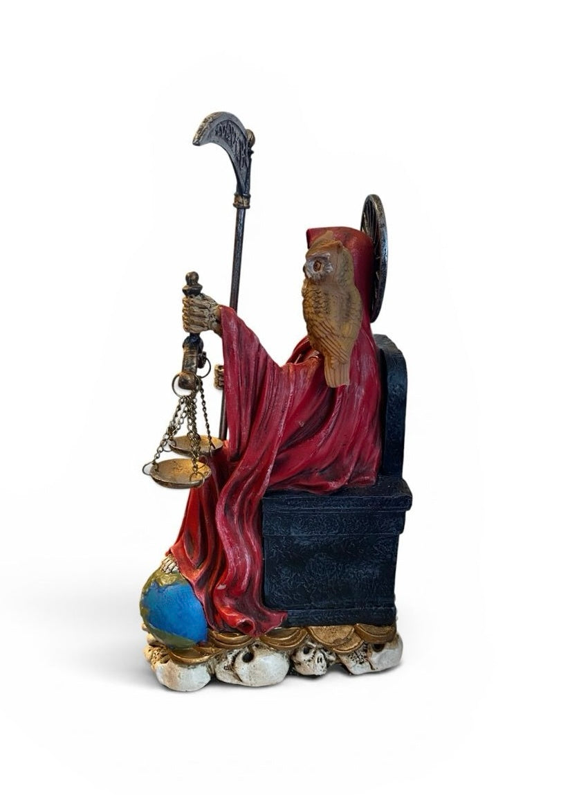 Sitting Santa Muerte Red Love
