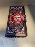 Skull Embrace Embossed Purse (AS) 18.5cm
