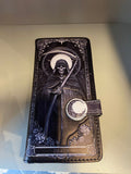 Skeleton Tarot Embossed Purse 18.5cm